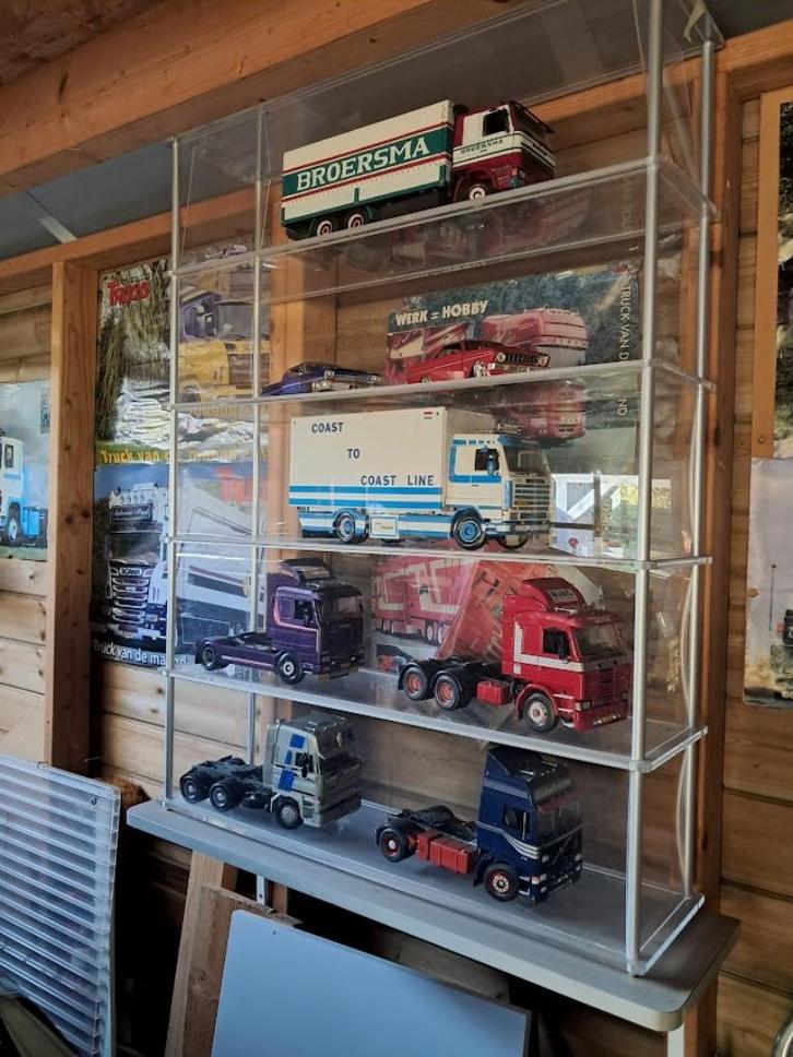 Hele verzameling bouwpakketten 1:24 oldskool trucks, Hobby en Vrije tijd, Modelauto's | 1:24, Gebruikt, Bus of Vrachtwagen, Overige merken