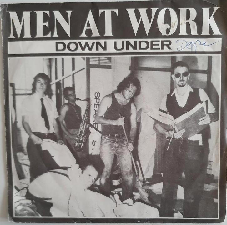 Men At Work - Down Under, Cd's en Dvd's, Vinyl Singles, Gebruikt, Single, Pop, 7 inch, Ophalen of Verzenden