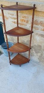Frans brocante houten hoeketagère  4 laags, Antiek en Kunst, Curiosa en Brocante, Ophalen