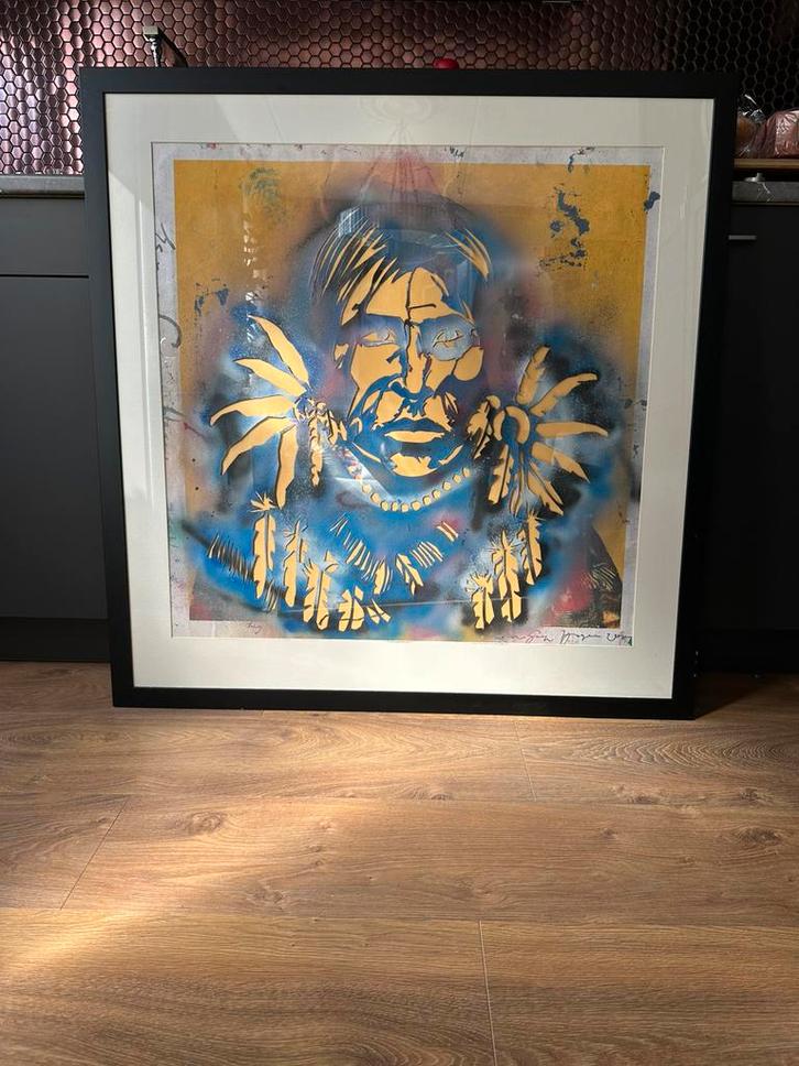 Espen Greger Hagen Sjabloon uitgesneden Phoenix Arizona geel, Antiek en Kunst, Kunst | Schilderijen | Abstract, Ophalen