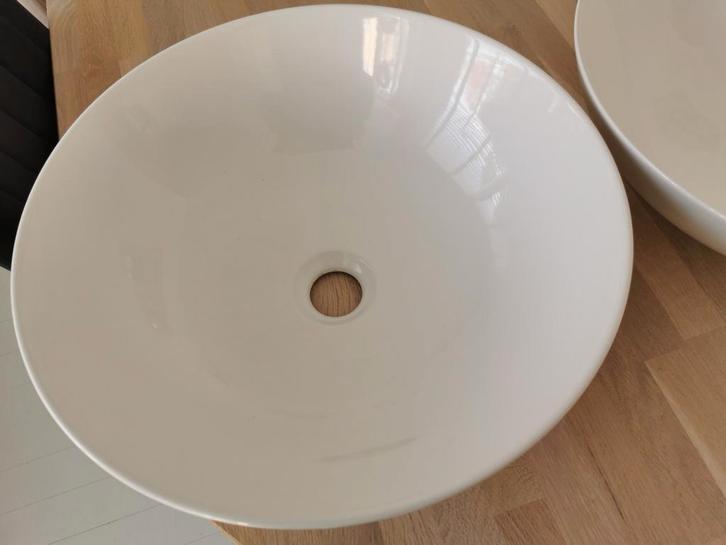 Maxaro Waskommen - Hoogglans Wit, Huis en Inrichting, Badkamer | Badkamermeubels, Zo goed als nieuw, Wasbak of Wastafel, Minder dan 100 cm