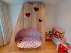 Prachtig bed steigerhout met twee verdiepingen, Kinderen en Baby's, Kinderkamer | Bedden, Ophalen, 70 tot 85 cm, Zo goed als nieuw