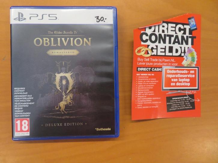 Playstation 5 The Elder Scrolls IV: Oblivion - Remastered, Spelcomputers en Games, Games | Sony PlayStation 5, Gebruikt, Ophalen