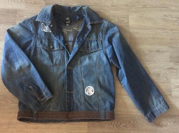 Jongens Spijkerjack Jeansjack IKKS Limited Edition Mt S -176, Kinderen en Baby's, Kinderkleding | Maat 176, Zo goed als nieuw