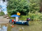 Stalen boot met 4pk mercury 4 takt, Ophalen, Staal, Zo goed als nieuw, Benzine