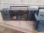 2 x zware coole grote vintage boombox,grundig &Hitachi, Ophalen of Verzenden, Zo goed als nieuw