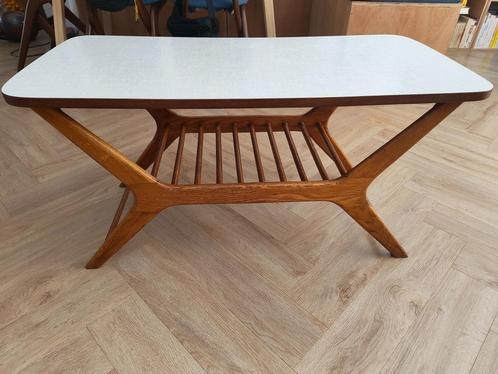Originele Louis van Teeffelen salontafel – Mid Century Vinta, Huis en Inrichting, Tafels | Salontafels, Gebruikt, Minder dan 50 cm