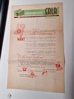 Oude reclameposter Erla Copieerbedrijf Amsterdam, Ophalen of Verzenden, Gelezen, Folder