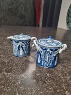 Mosa Maastricht Vintage Melkkan en Suikerpot, Gebruikt, Overige typen, Ophalen of Verzenden, Overige stijlen