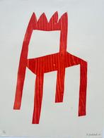 Klaas Gubbels- Koningszetel - houtdruk - 2006, Antiek en Kunst, Kunst | Litho's en Zeefdrukken, Ophalen of Verzenden