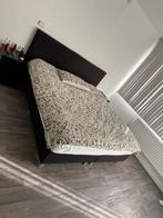 Boxspring zwart 180x200 compleet incl 2 nachtkastjes, Zwart, Tweepersoons, Ophalen of Verzenden, Zo goed als nieuw