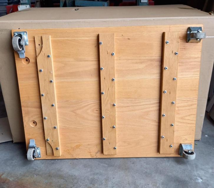 Eiken  houten verhuis karretjes, Doe-het-zelf en Verbouw, Transportwagens, Gebruikt, Overige typen, Ophalen