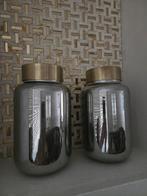 Vazen zilver met goud., Huis en Inrichting, Woonaccessoires | Vazen, Ophalen, Gebruikt, Overige kleuren, Glas