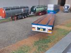 Platte trailer uitschuifbaar wsi, Hobby en Vrije tijd, Modelauto's | 1:50, Ophalen of Verzenden, Zo goed als nieuw, Bus of Vrachtwagen