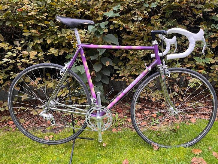 Retro Racefiets Full Campagnolo, Fietsen en Brommers, Fietsen | Racefietsen, Zo goed als nieuw, Heren, Overige merken, 10 tot 15 versnellingen