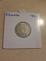 Zilveren 1/2 Gulden Wilhelmina 1921 - Fraai++, Ophalen of Verzenden