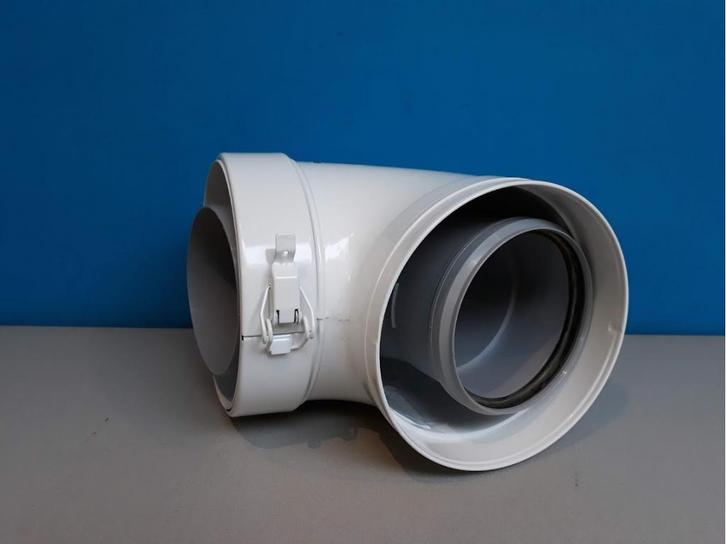 Rookgasafvoer / luchttoevoer bocht 90 Remeha 7636335, Doe-het-zelf en Verbouw, Verwarming en Radiatoren, Nieuw, Cv-ketel of Combi-ketel