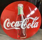 Emaille bord coca cola groot formaat 50 cm, Verzamelen, Merken en Reclamevoorwerpen, Ophalen of Verzenden, Zo goed als nieuw, Reclamebord