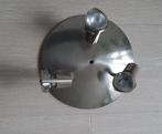 Halogeen plafond lamp met 3 lampjes (RVS), Ophalen, Gebruikt, Metaal