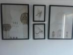 Set van 4 islamitische schilderijen stijlvolle wanddecoratie, Ophalen, Zo goed als nieuw, Hout, Minder dan 50 cm