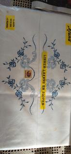 Linnen lakens en slopen, Huis en Inrichting, Slaapkamer | Beddengoed, Ophalen, Wit, Overige typen, Nieuw