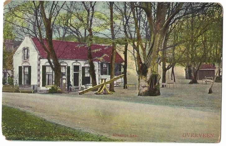 Overveen, Kraantje Lek. Tulpkaart. Opruimingskaart, Verzamelen, Ansichtkaarten | Nederland, Gelopen, Noord-Holland, Voor 1920