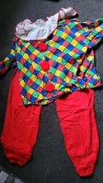 Clownspak Carnaval Maat XL, Kleding | Heren, Carnavalskleding en Feestkleding, Carnaval, Onbekend, Maat 56/58 (XL), Ophalen of Verzenden