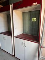 Etalagekasten/Vitrinekasten met glas - 200x100x60, Antiek en Kunst, Antiek | Meubels | Kasten, Ophalen