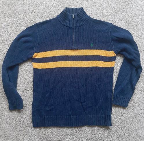 RALPH LAUREN POLO Vintage Sweater Trui Vest Blauw M Bear, Kleding | Heren, Truien en Vesten, Gedragen, Maat 48/50 (M), Blauw, Ophalen of Verzenden