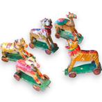 5x oud antiek houten speelgoed., Ophalen of Verzenden