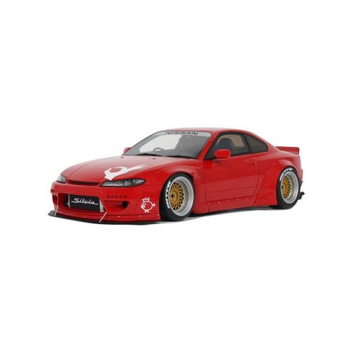 OttoMobile 1/18 Nissan Silvia Rocket Bunny S15 rood OT1115, Hobby en Vrije tijd, Modelauto's | 1:18, Zo goed als nieuw, Auto, OttOMobile