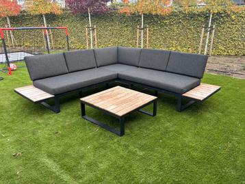 Intratuin Bodhi loungeset - 4 persoons - Antraciet beschikbaar voor biedingen