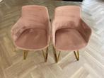 2 x Eetkamerstoel met armleuning merk Mowkan kleur ROSEWOOD, Huis en Inrichting, Stoelen, Ophalen, Rose, Twee, Overige kleuren