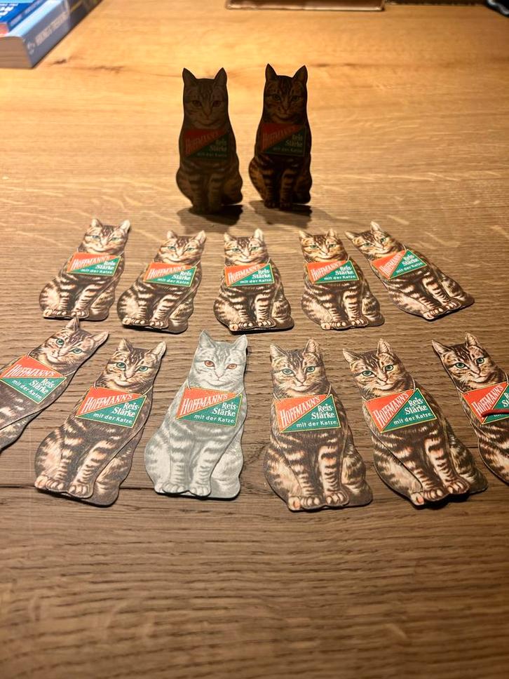 Hoffmans Reis Starke Reclame Katjes Jaren '30 - 13 Stuks Nie, Antiek en Kunst, Curiosa en Brocante, Ophalen of Verzenden