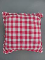 Sierkussen met binnenkussen. Rood/wit., Ophalen of Verzenden, Zo goed als nieuw, Rood, Vierkant