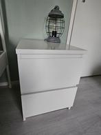Nachtkastje wit ikea malm 2 stuks, Huis en Inrichting, Ophalen of Verzenden, Zo goed als nieuw