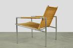 Vintage rotan fauteuil sz01 van MARTIN VISSER, Spectrum 60s, Gebruikt, Ophalen of Verzenden, 50 tot 75 cm, Riet of Rotan