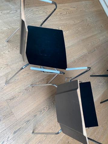 Design stoelen - hout & metaal beschikbaar voor biedingen