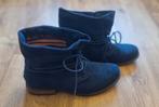 Blauwe suede enkellaarsjes maat 40, Ophalen of Verzenden, Zo goed als nieuw, Blauw
