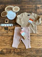 Baby girl Wibra setje beige shirtje, licht roze broekje 50, Kinderen en Baby's, Babykleding | Maat 50, Ophalen of Verzenden, Nieuw