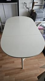 Uitklapbare tafel - Wit, Huis en Inrichting, Tafels | Eettafels, Ophalen, Gebruikt, 50 tot 100 cm, Vier personen