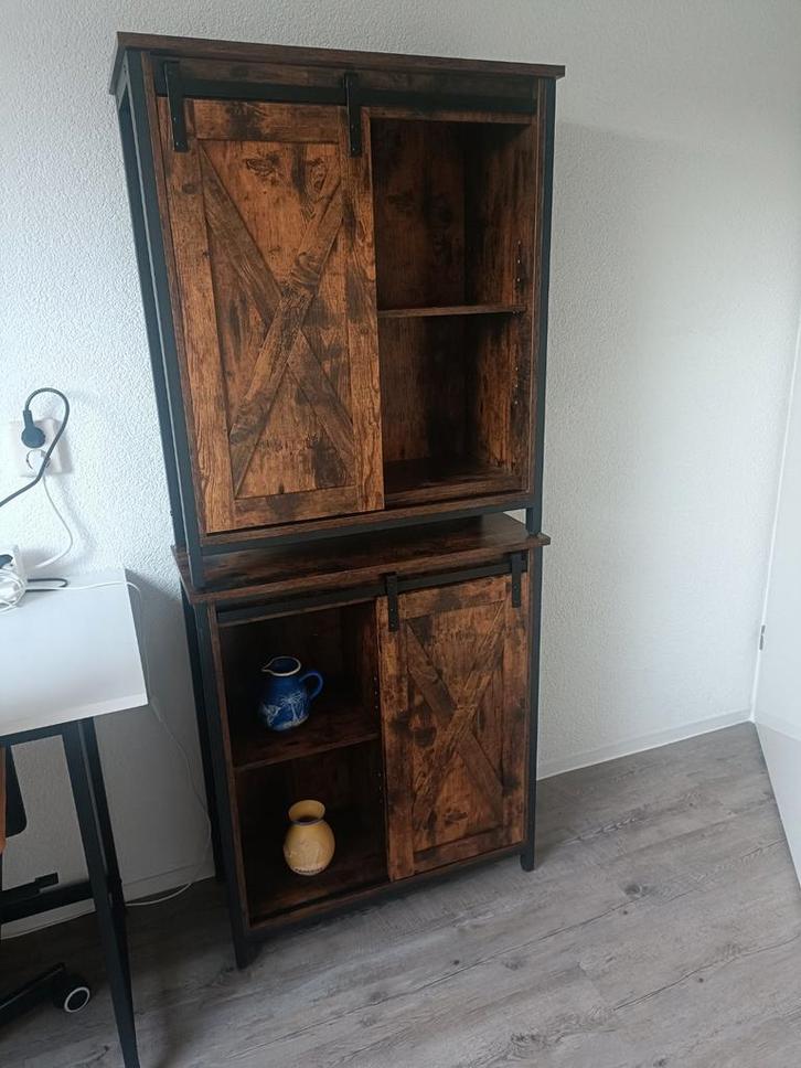 2 Stapelbare kastjes - 70x30x81.5 cm, Huis en Inrichting, Kasten | Dressoirs, Gebruikt, 50 tot 100 cm, 25 tot 50 cm, Met deur(en)