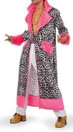 Leuke roze/wit/zwarte panter PIMP/POOIER/CARNAVALS jas, Ophalen, Carnaval, Maat 48/50 (M), Kleding