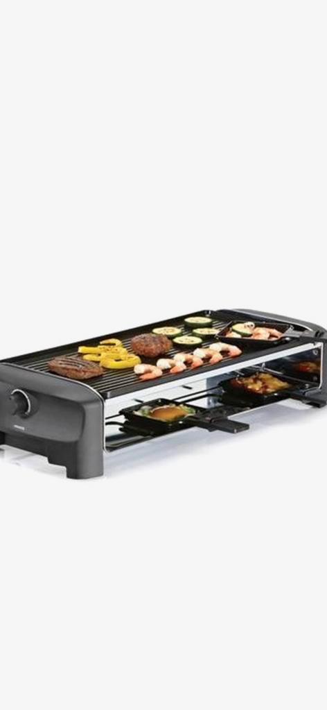 Princess Raclette 8 Grill and Teppanyaki Party, Witgoed en Apparatuur, Gourmetstellen, Zo goed als nieuw, 8 personen of meer, Ophalen of Verzenden