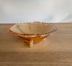 Prachtige vintage Marigold Carnaval glazen schaal, Ophalen of Verzenden, Zo goed als nieuw, Rond, Glas