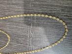 14 k gouden koffieboon schakel ketting 8,4 gram 56 cm, Sieraden, Tassen en Uiterlijk, Kettingen, Ophalen of Verzenden, Nieuw, Goud