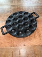 Vintage Gietijzeren Poffertjespan, Huis en Inrichting, Gebruikt, Ophalen of Verzenden, Koekenpan of Braadpan, Gietijzer