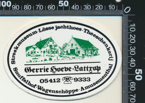 Sticker: Gerrie Hoeve - Lattrop (3), Verzamelen, Stickers, Zo goed als nieuw, Bedrijf of Vereniging, Verzenden