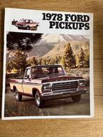 Ford Pickups autofolder 1978 brochure VS Ranger Custom, Ophalen of Verzenden, Gelezen, Ford