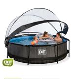 Zwembad Exit Black Wood Limited Edition 244 cm, Ophalen, Minder dan 80 cm, Rond, Zo goed als nieuw